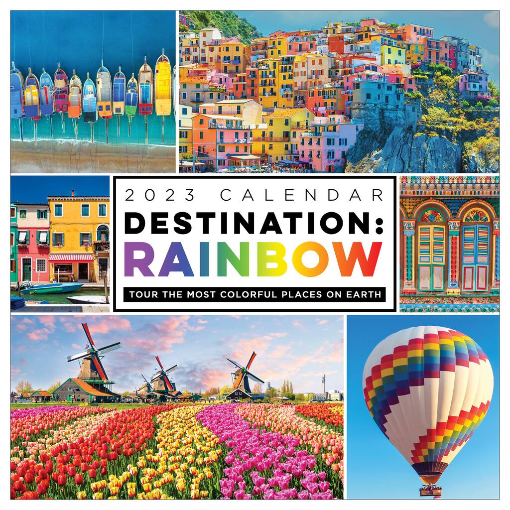 TF Publishing 2023 Destination: Rainbow Wall Calendar